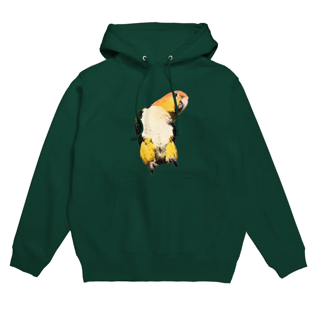 inkono shimobeのどや顔シロハラインコ Hoodie