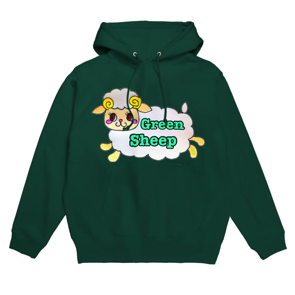 初恋ここなハッピーファクトリーのGreenSheep🐑💚 パーカー