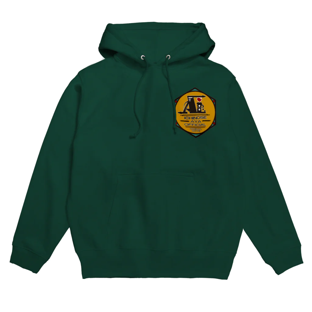 🤍一ノ瀬 彩 🐇⸒⸒ suzuri支店🤍の一ノ瀬彩:LOGO_勲章風【英語】 Hoodie