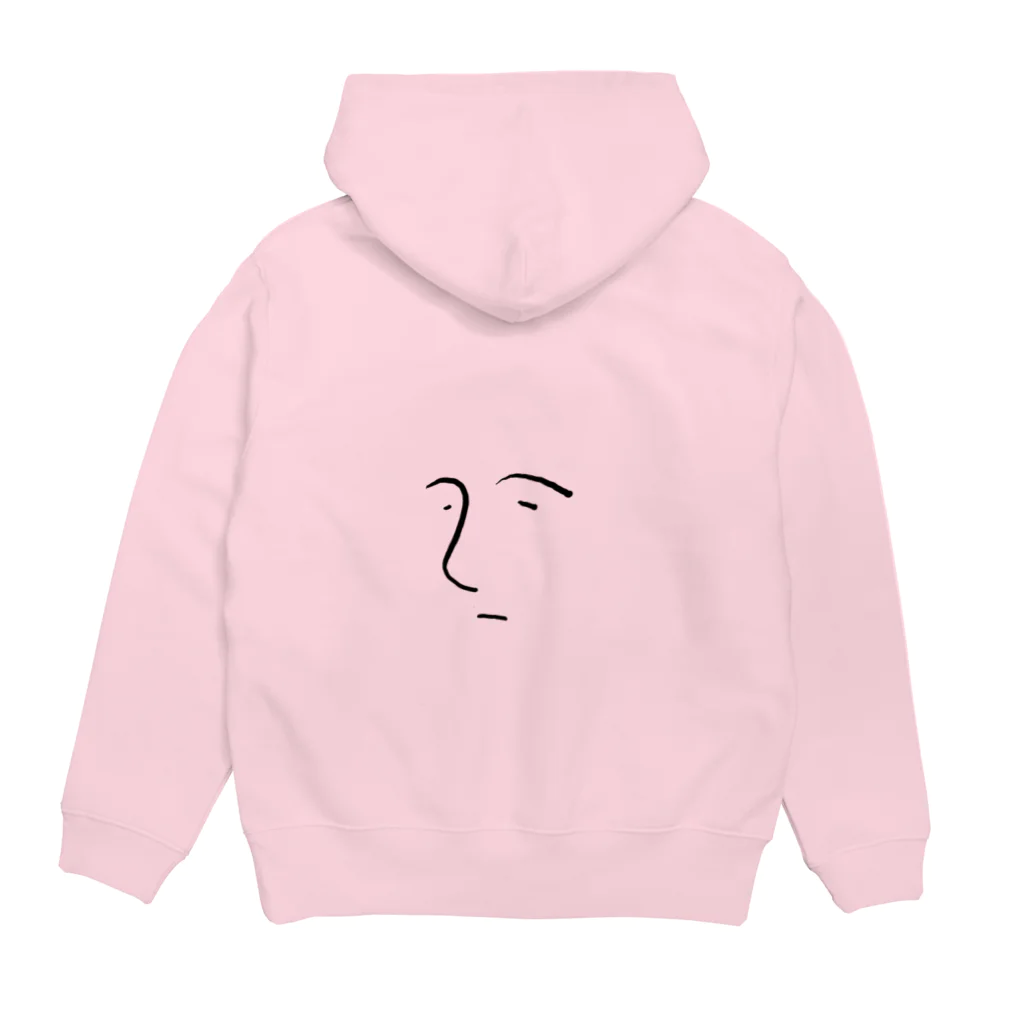 お歳暮。の自画像くん Hoodie:back