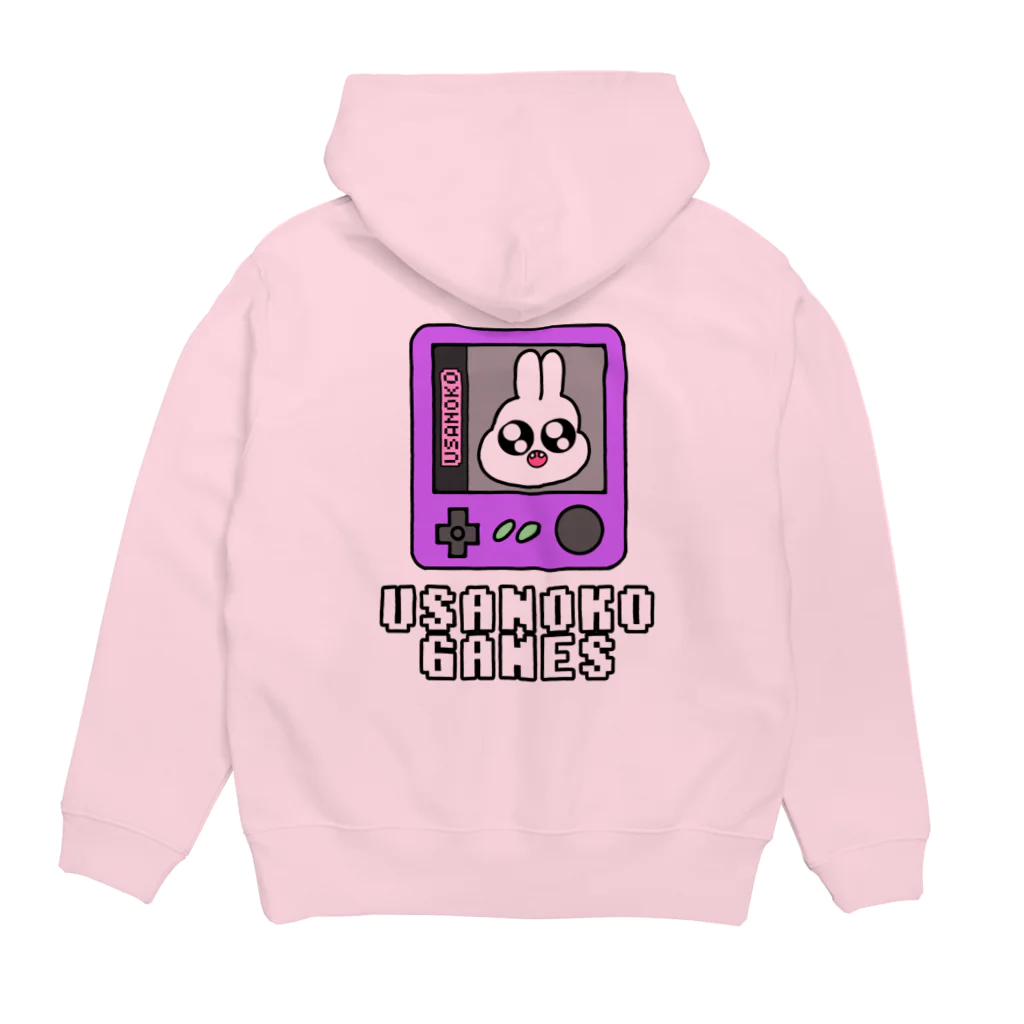 ぶんぶこmartのうさのこGAMEロゴ Hoodie:back