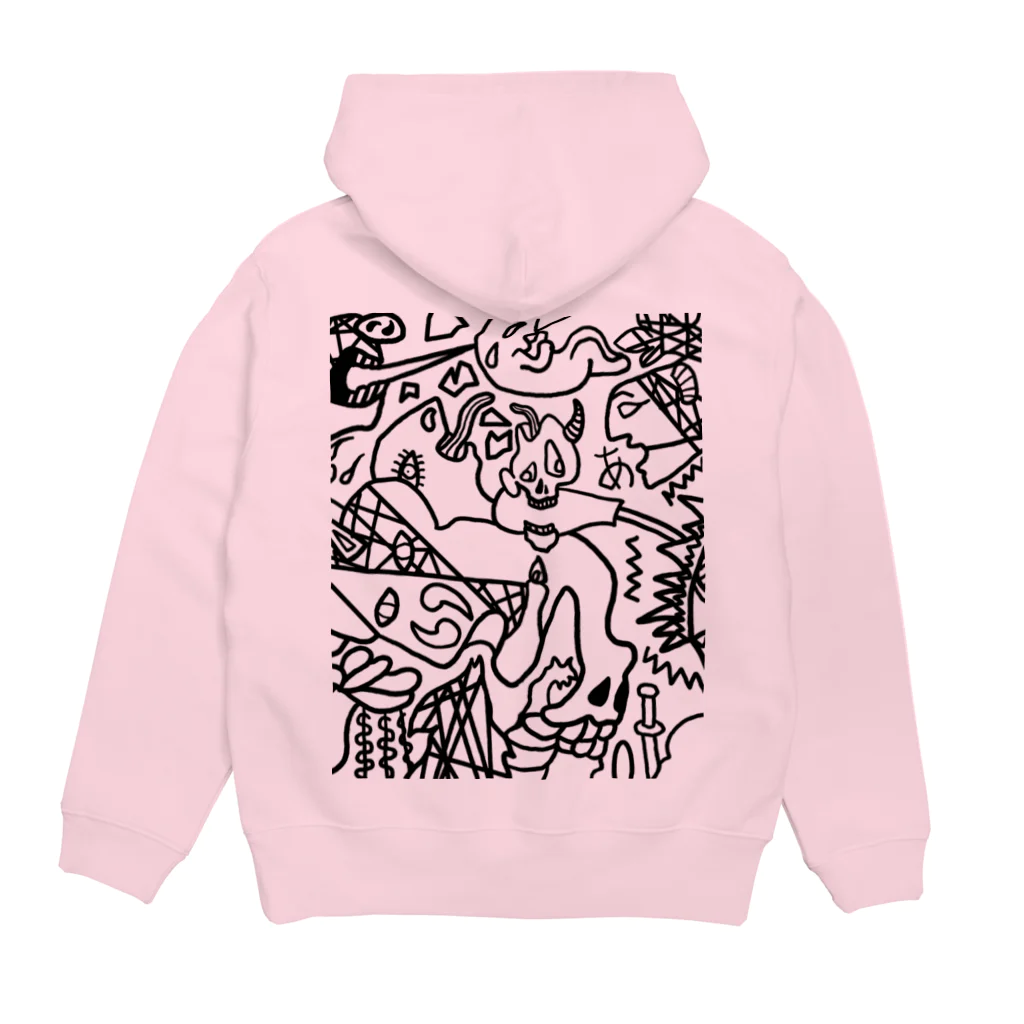 いぇいのゲルニック　白 Hoodie:back