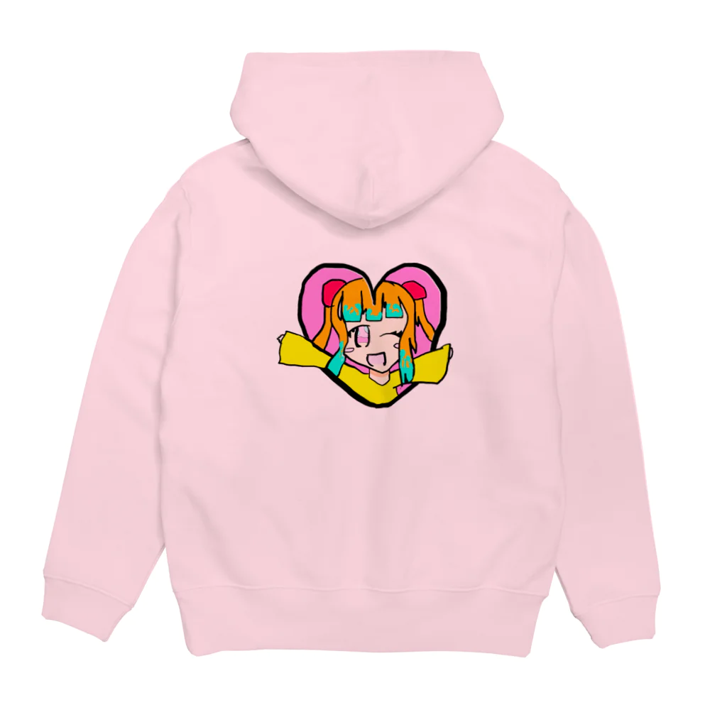 グレープオリジナルショップのハッピーちゃん Hoodie:back