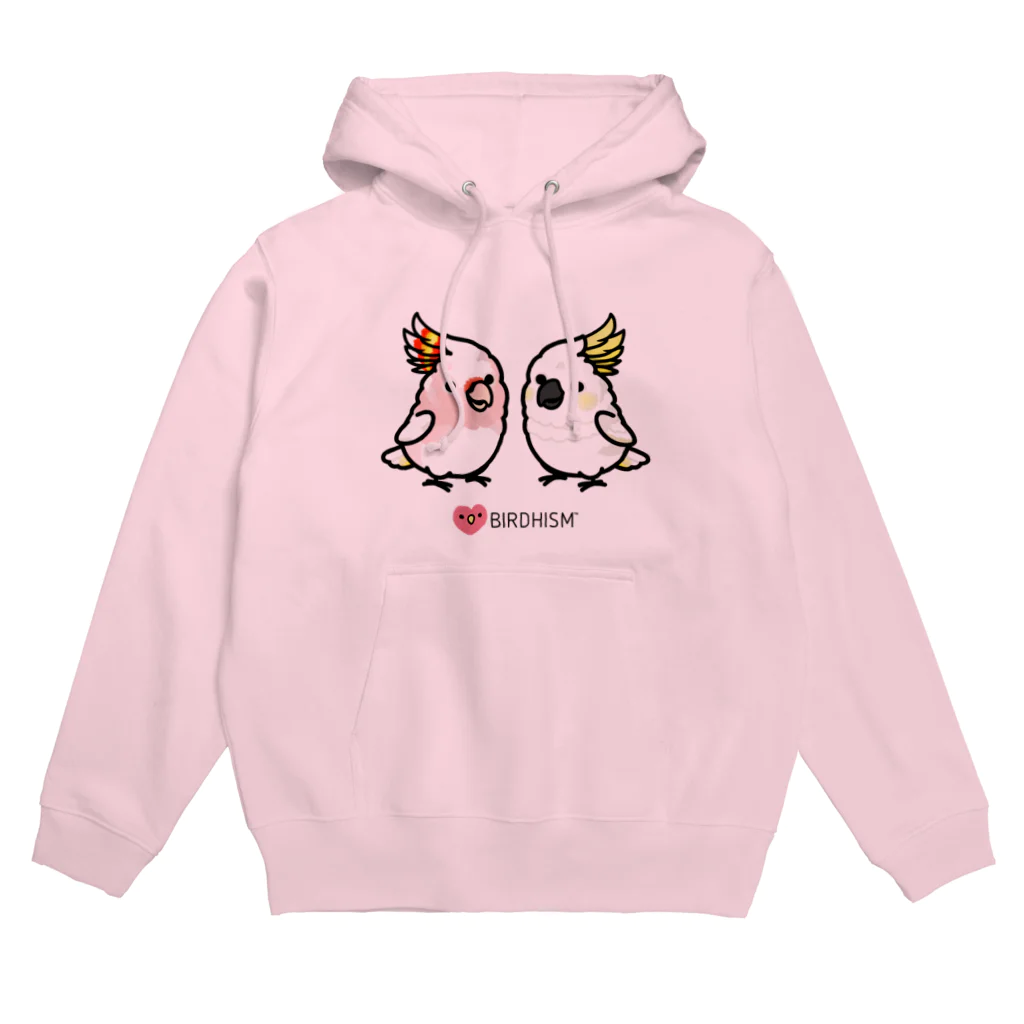 Cody the Lovebirdの仲良しクルマサカオウム&キバタン Chubby Bird Hoodie