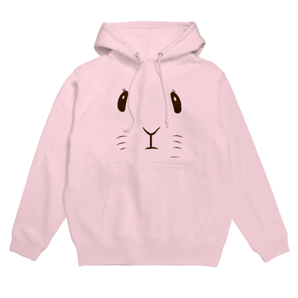 fragile×××のUSAGI FACE Hoodie