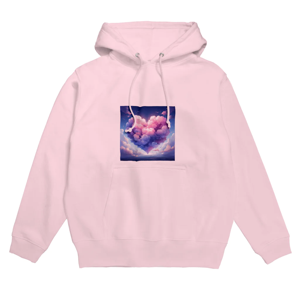 m-storeのもこもこのハート Hoodie