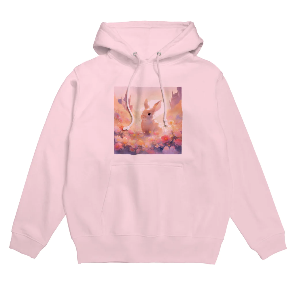 はなうさまほのうさぎとお城｡.:*･ﾟ Hoodie