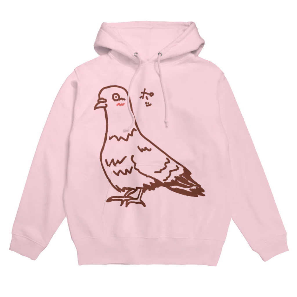 ムエックネの恋をした鳩 Hoodie