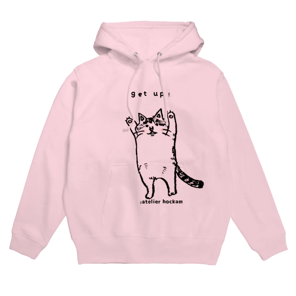 ほっかむねこ屋（アトリエほっかむ）のたちあがるねこ Hoodie