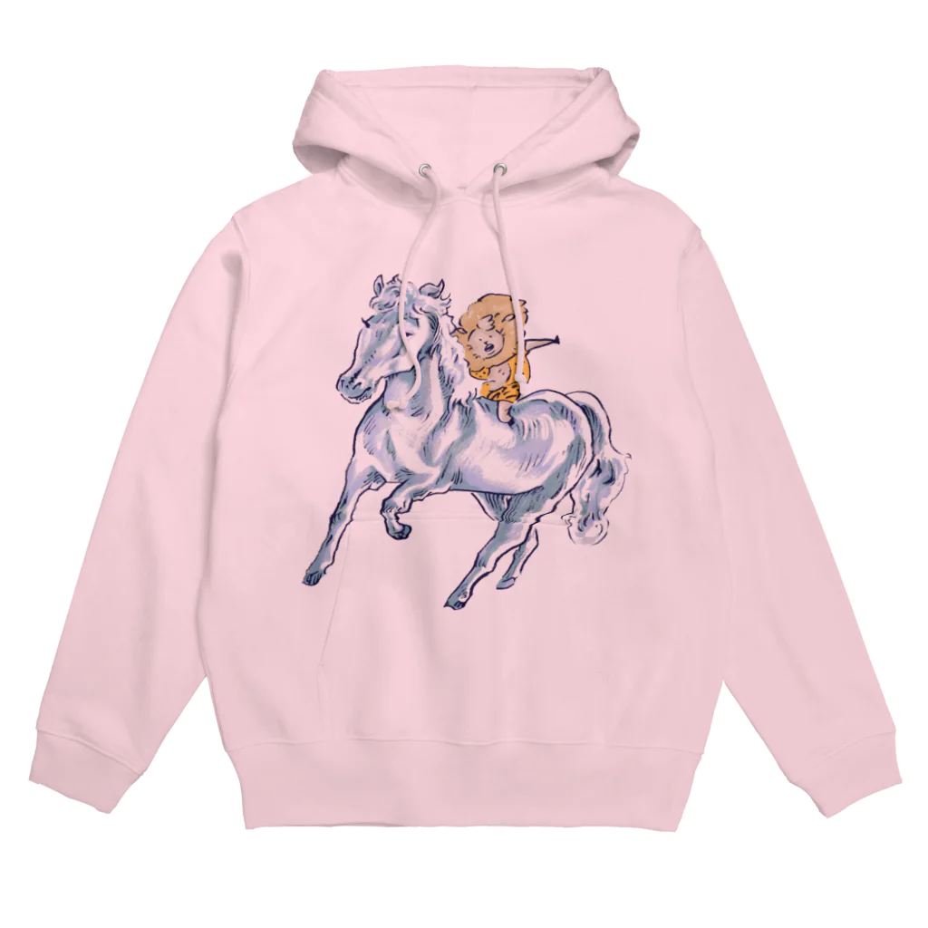 コヒツジズのネットショップのマー君と跳ね馬 Hoodie