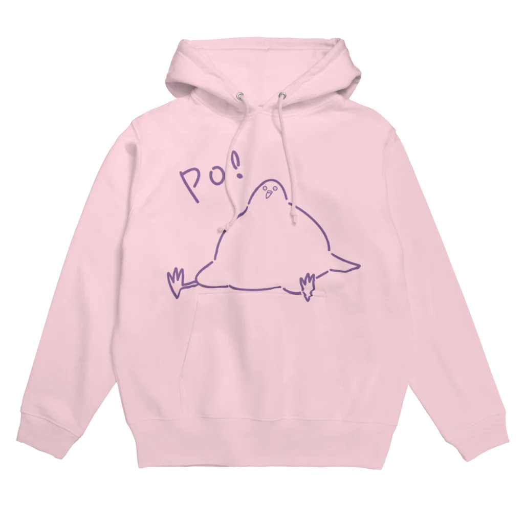 ODAYAKAのPo! 穏和な鳩　パープル Hoodie