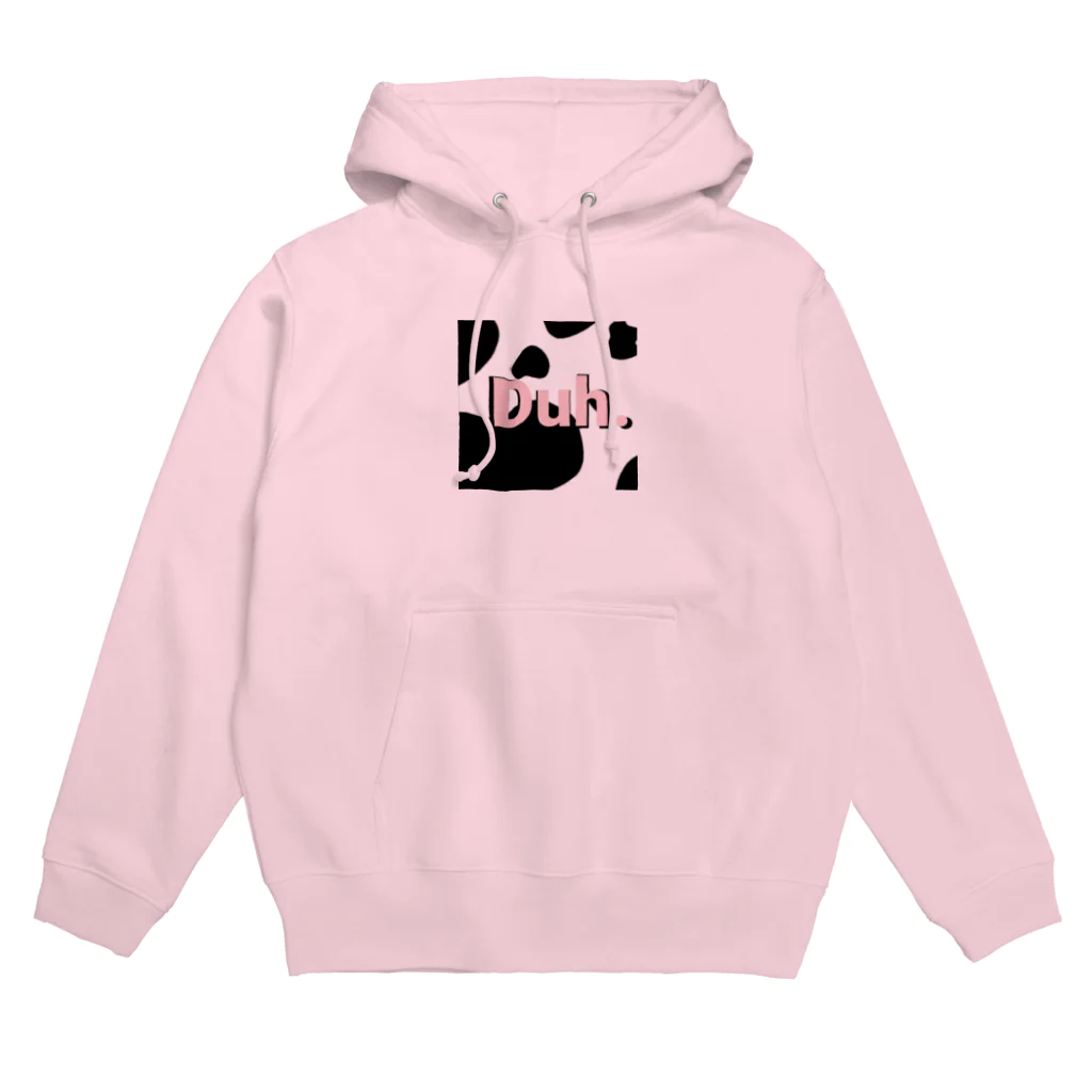 Duh.のDuh cow pattern light pink パーカー