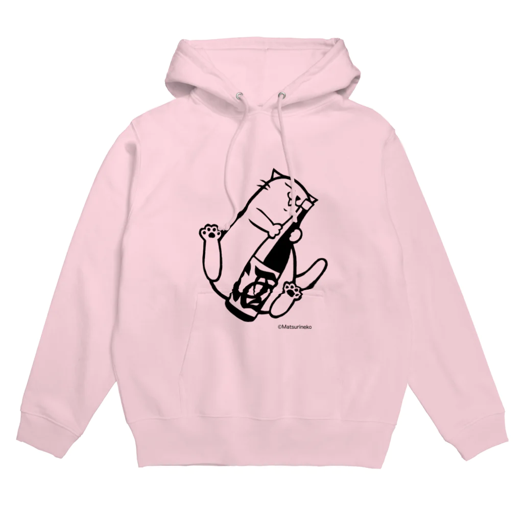 まつり猫ショップの一升瓶ネコ  Hoodie