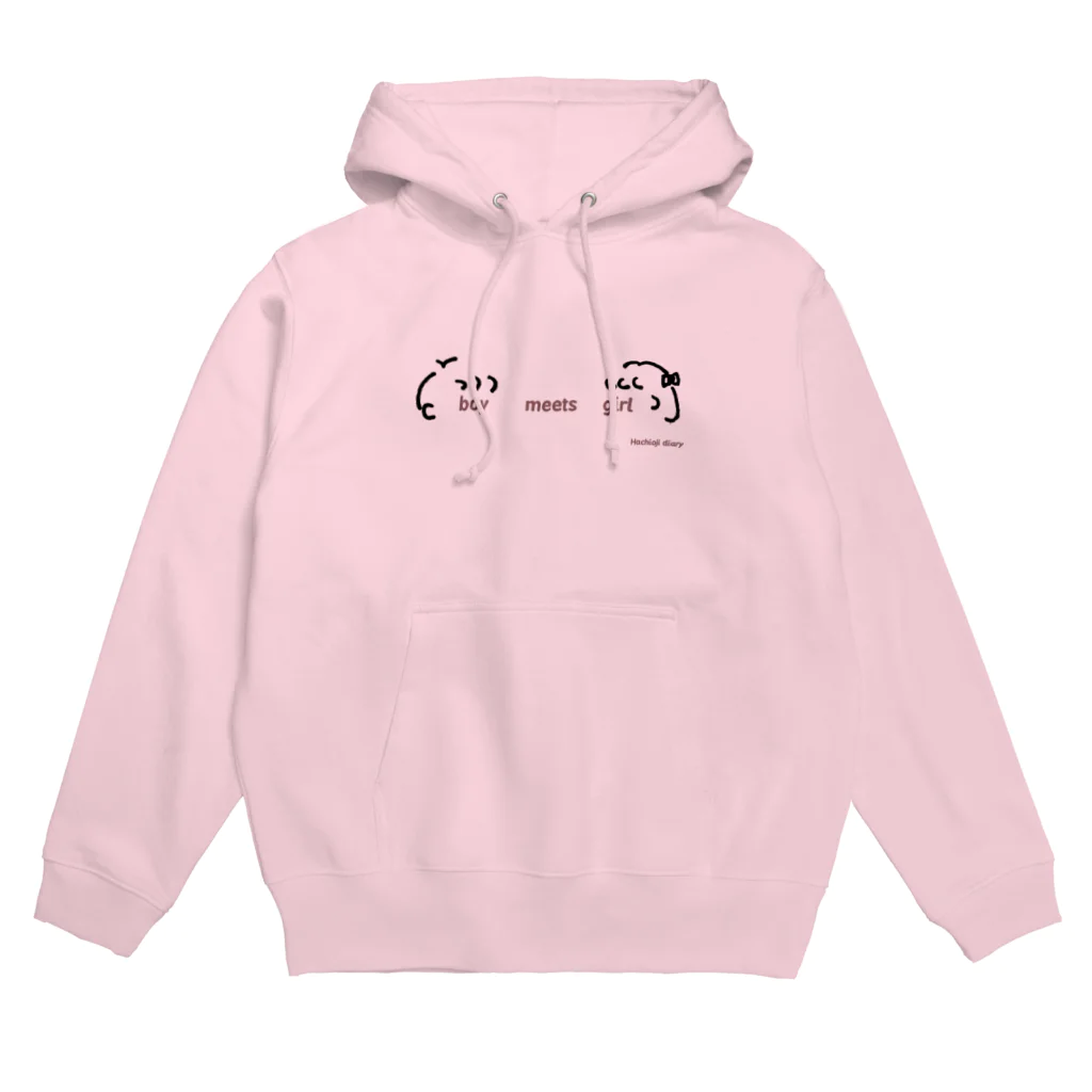 はちおうじ　にっきのHachioji_boymeetsgirl Hoodie