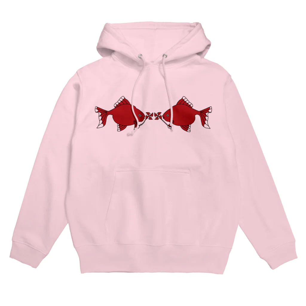 Amiの風車赤金魚 Hoodie