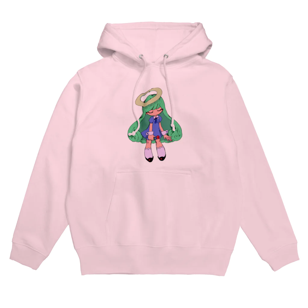 雨のち花束のスケルトンガール Hoodie