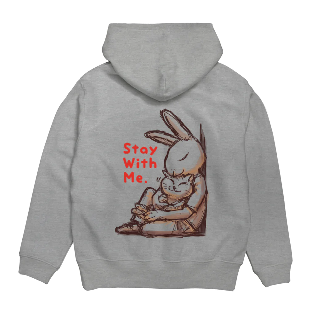 BeachBunnyのうさぎとねこ　Stay With Me Hoodie:back