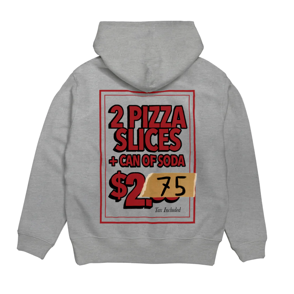 KÉI(suzuri.ver)の2PIZZA SLICES+CAN OF SODA Hoodie:back