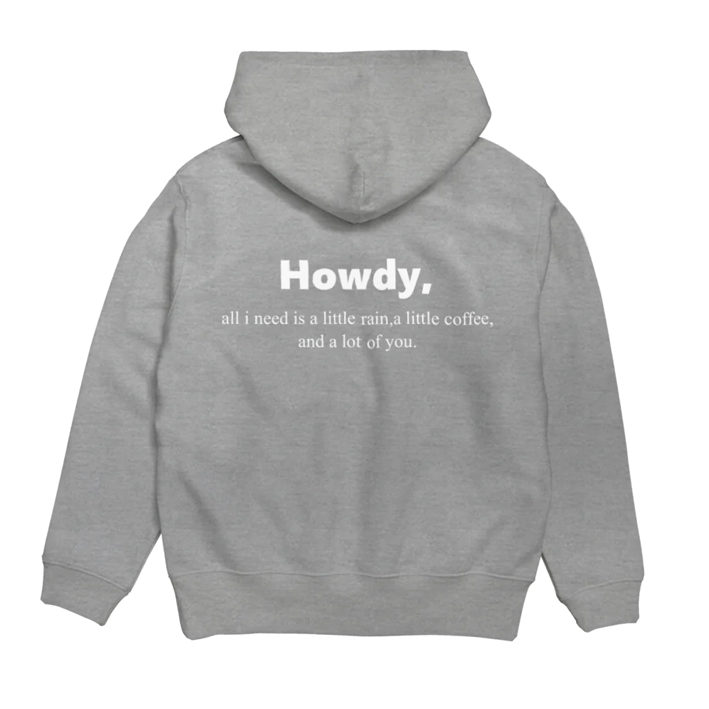 Howdy,のhowdy パーカー パーカーの裏面