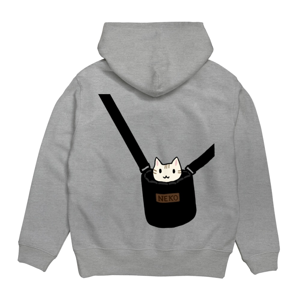 すとろべりーガムFactoryの猫専用バッグ Hoodie:back