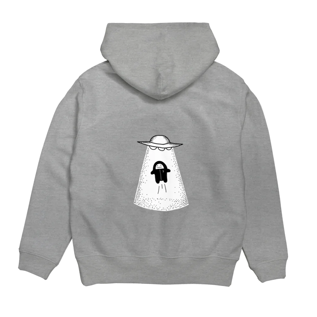 よじげんくんの店のよじげんくんUFO光 Hoodie:back