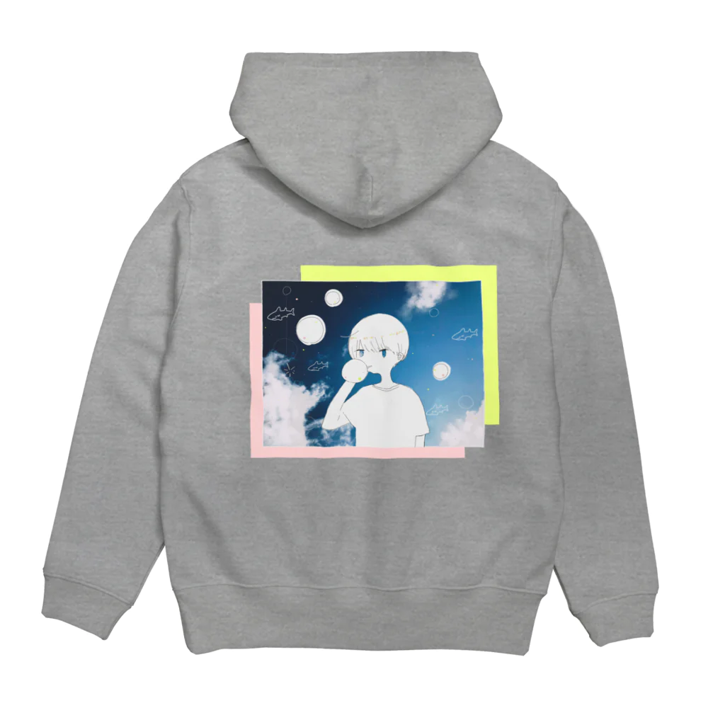 いちごやさんの晴天 Hoodie:back