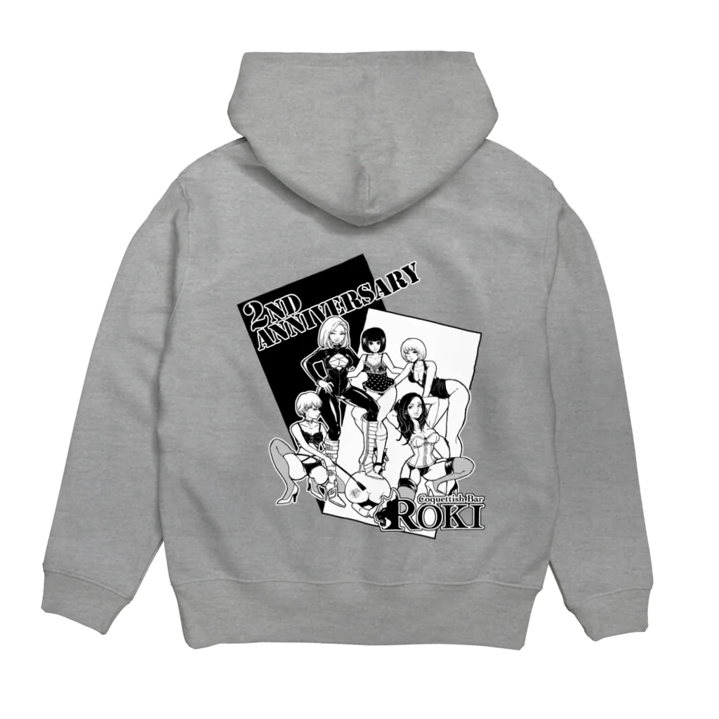 Coquettish bar ROKIのROKI2周年グッズ Hoodie:back