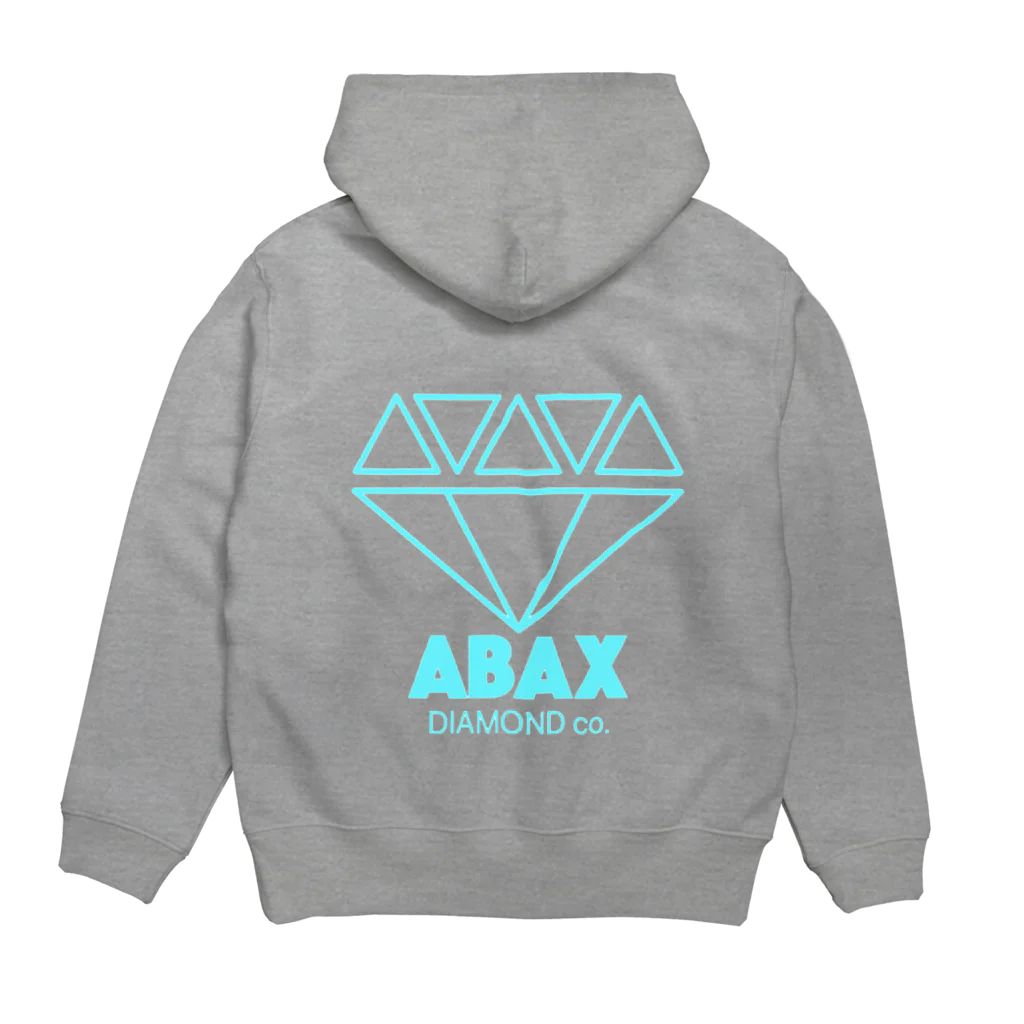 ABAX DIAMOND co.のABAX DIAMOND co. ブルーボックスTシャツ パーカーの裏面