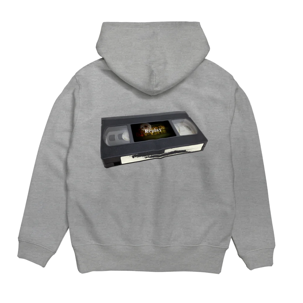 palkoの部屋のreplay_VHS Hoodie:back