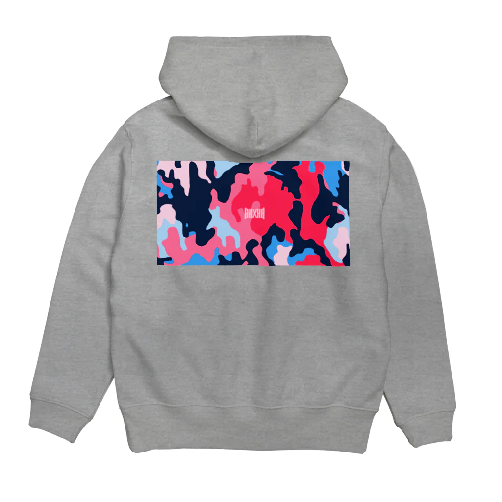 ma-bu×universal design の迷彩（色の組み合わせ） Hoodie:back