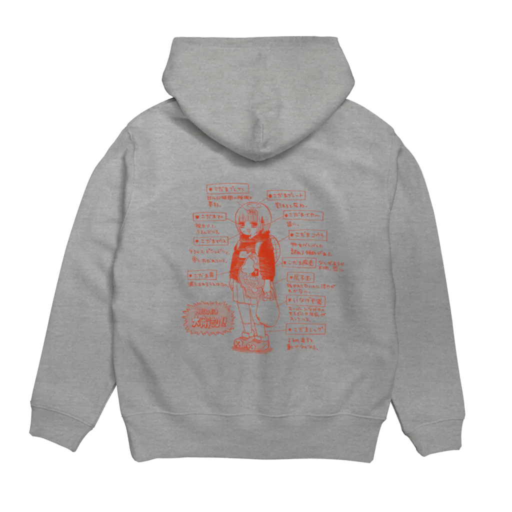 かわいい尻子玉の大解剖図 Hoodie:back