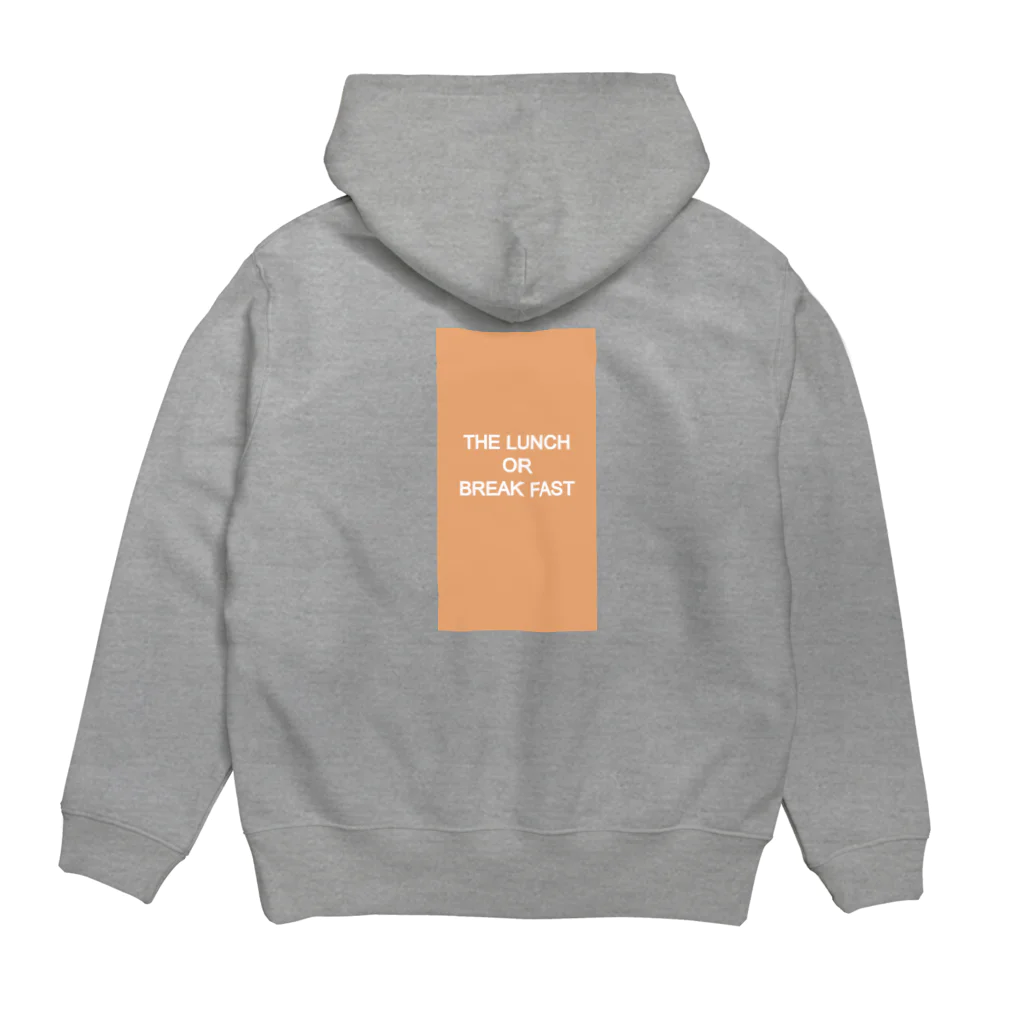 GoriraHobby_ShopのTHE LUNCH OR BREAK FAST Hoodie:back