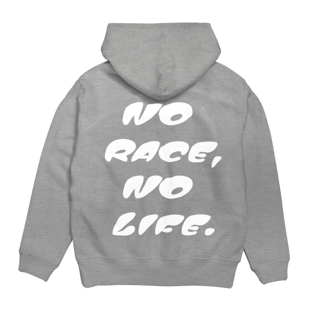 flatoutのNO RACE,NO LIFE. Hoodie:back