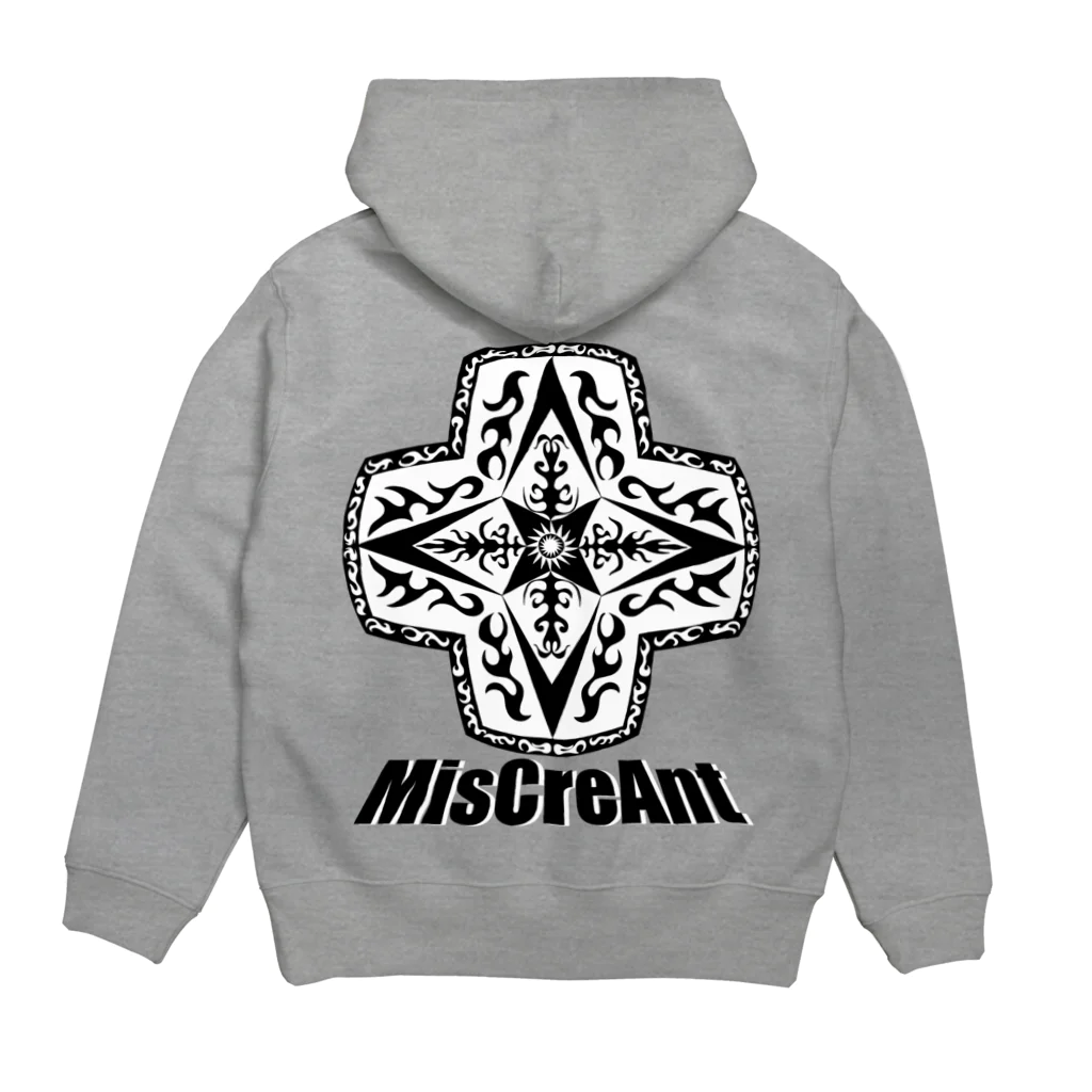 MisCreAntミスクリアントのトライバルクロス Hoodie:back