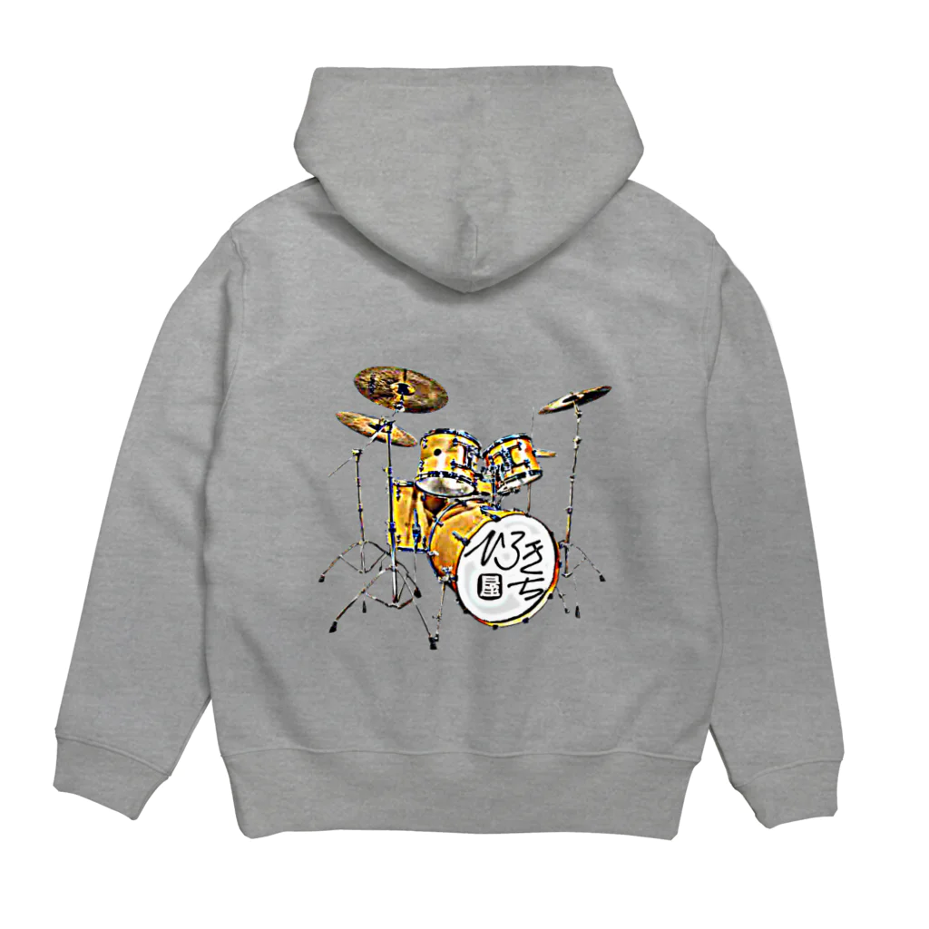 ひろきち屋のdrums Hoodie:back