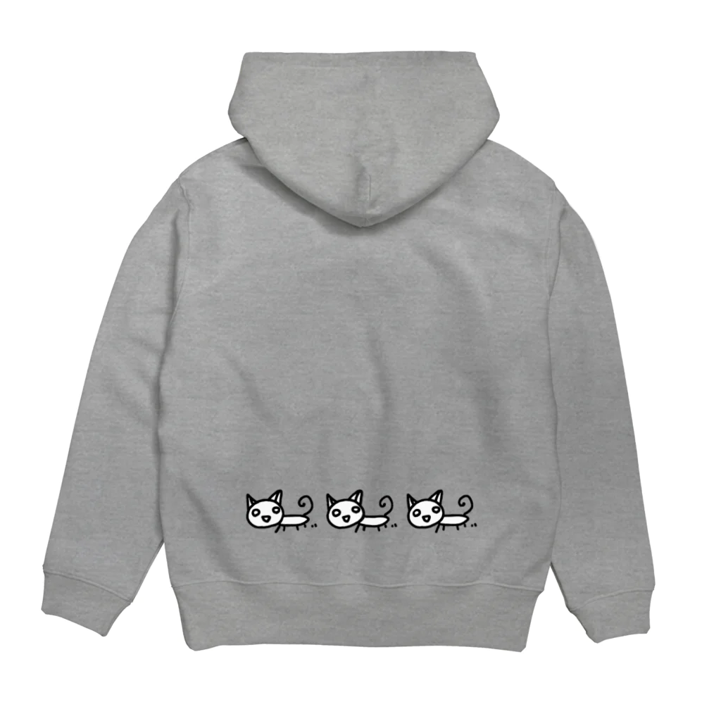 のほほん屋のにゃーたちゃん Hoodie:back