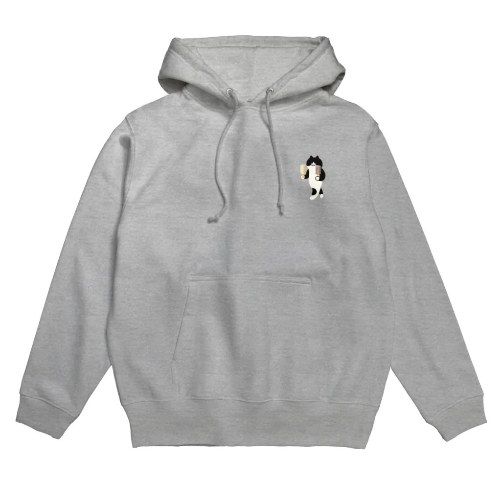 SUIMINグッズのお店の【小】ミルクアイスをまじめに運ぶねこ Hoodie