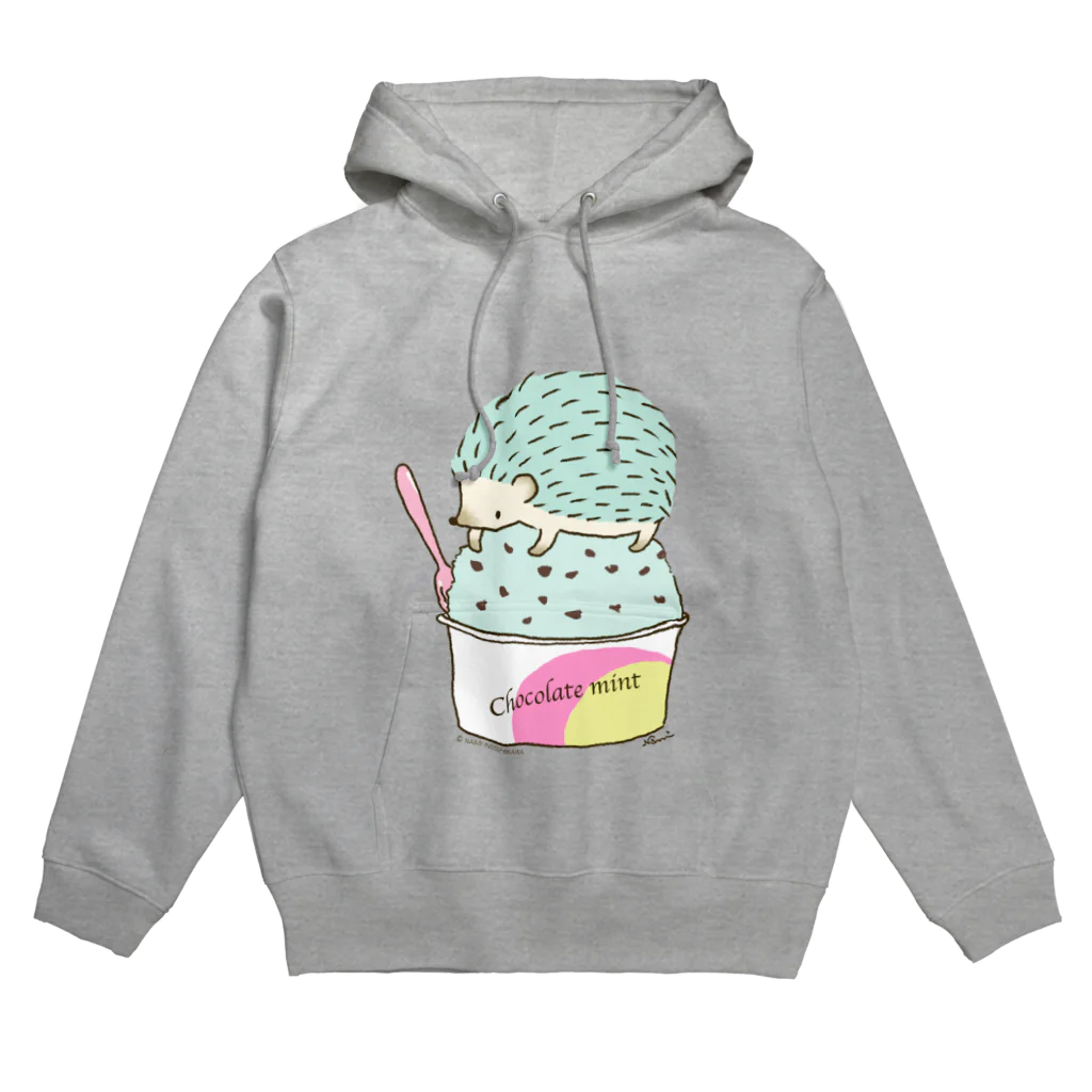 なみはりねずみのChoco Mint ハリネズミ Hoodie