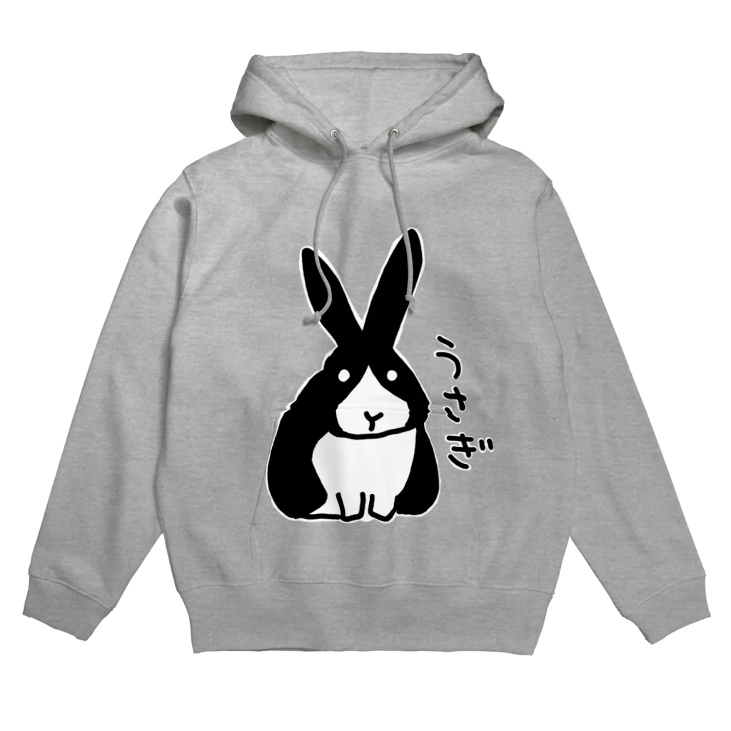 いきものや　のの（別館）の白黒うさぎ Hoodie