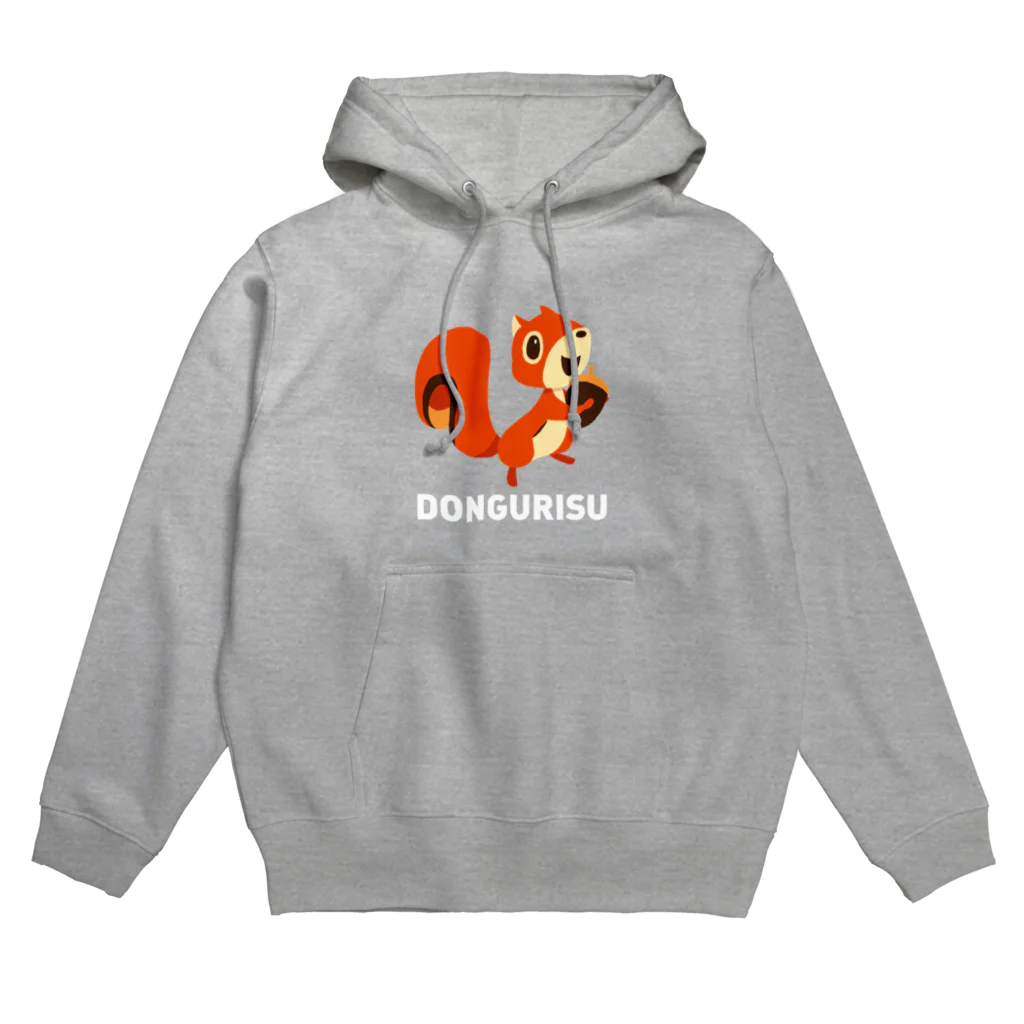 SUNDAYS GRAPHICSのDONGURISU (どんぐリス) 白ロゴ  Hoodie