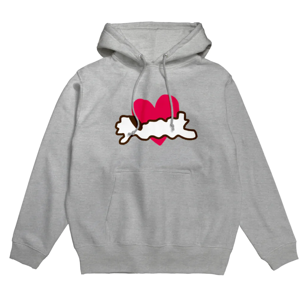 akipandashop◟꒰◍ ´꒳` ◍꒱◞のとろけふぃぐ一筆書きwithハート Hoodie