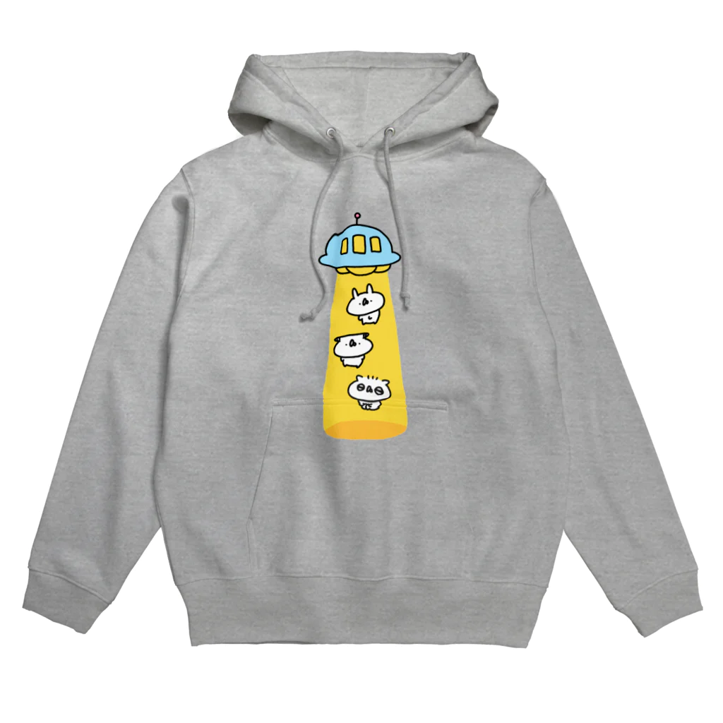 うさぎ帝国SUZURIショップのアブダクション Hoodie