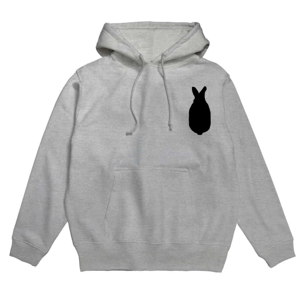 紫呉🐰うさぎと食と酒を愛するダメ飼い主のUsagi Back Hoodie