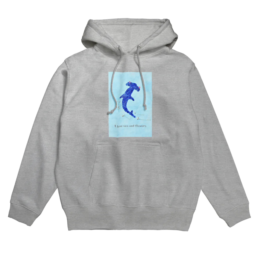 エフェメラル フラワーアートの花シュモクザメ パーカー Hoodie