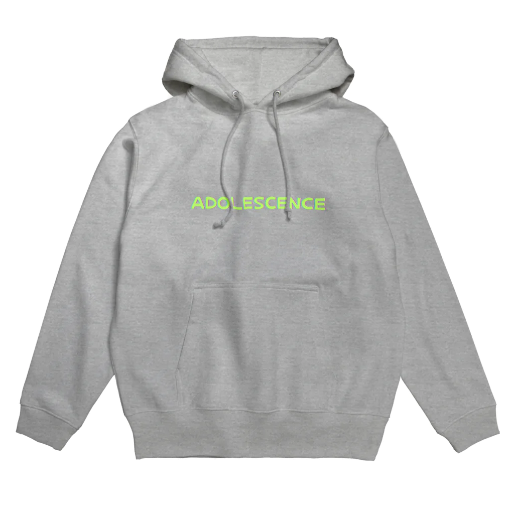 youfourのAdolescence蛍光色前面のみ Hoodie