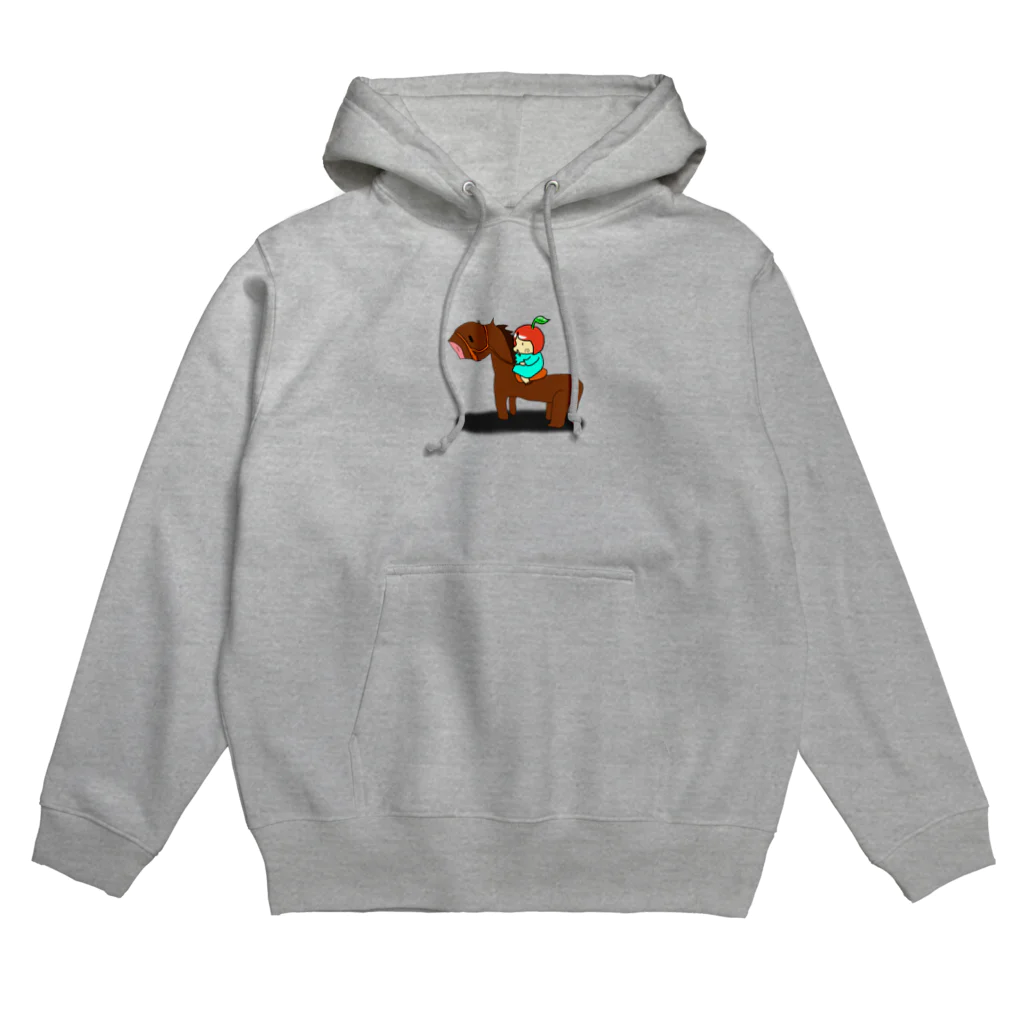 りんご酢ケッチのこれは馬です。 Hoodie