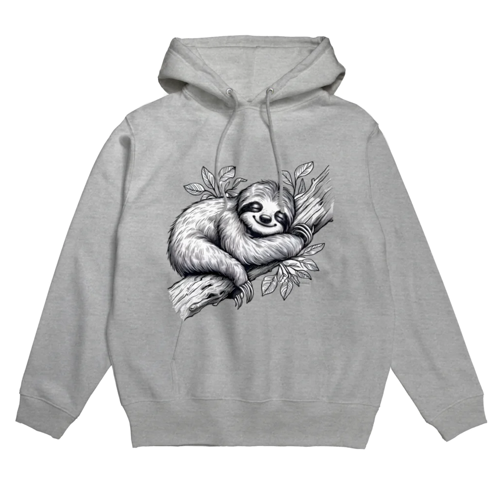 紅藤コミミズクのナマケモノ Hoodie