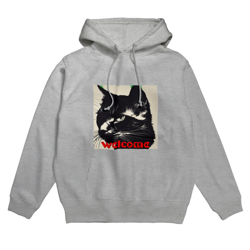 kk-welcomeの黒猫登場Ⅰ Hoodie