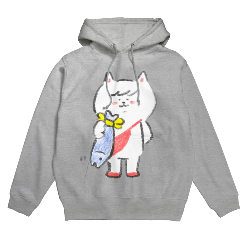 giant graphics（ジャイアントグラフィックス）のポシェットにゃんこ協会 おさかなギフト Hoodie