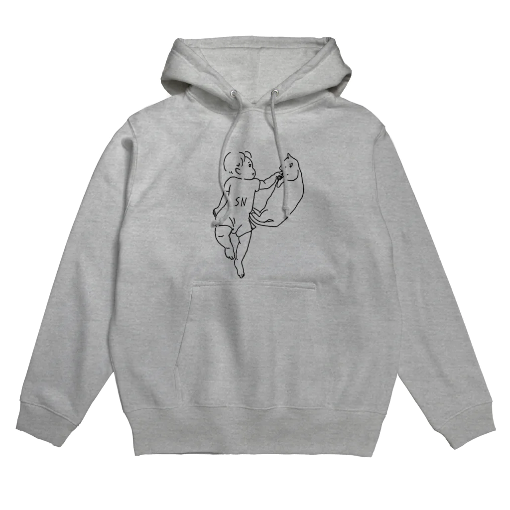 sorosoroNerujikanの赤ちゃんとネコ Hoodie